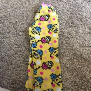 Minion soft pajama pants